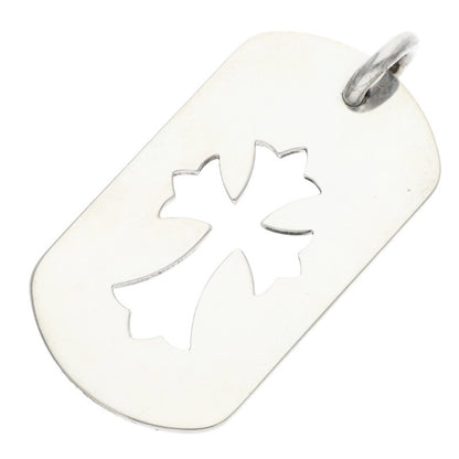 Chrome Hearts Large Cutout Cross Dog Tag Size ONE Silver