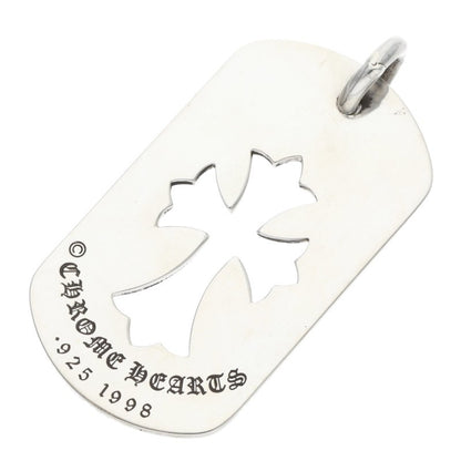 Chrome Hearts Large Cutout Cross Dog Tag Size ONE Silver