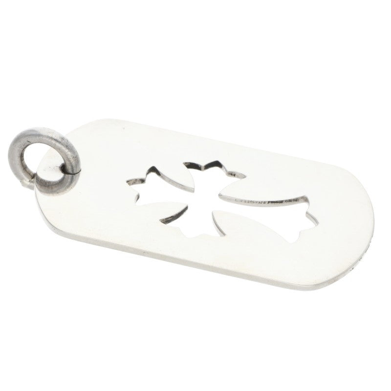 Chrome Hearts Large Cutout Cross Dog Tag Size ONE Silver