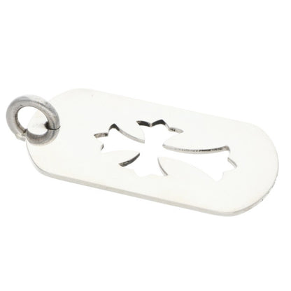 Chrome Hearts Large Cutout Cross Dog Tag Size ONE Silver
