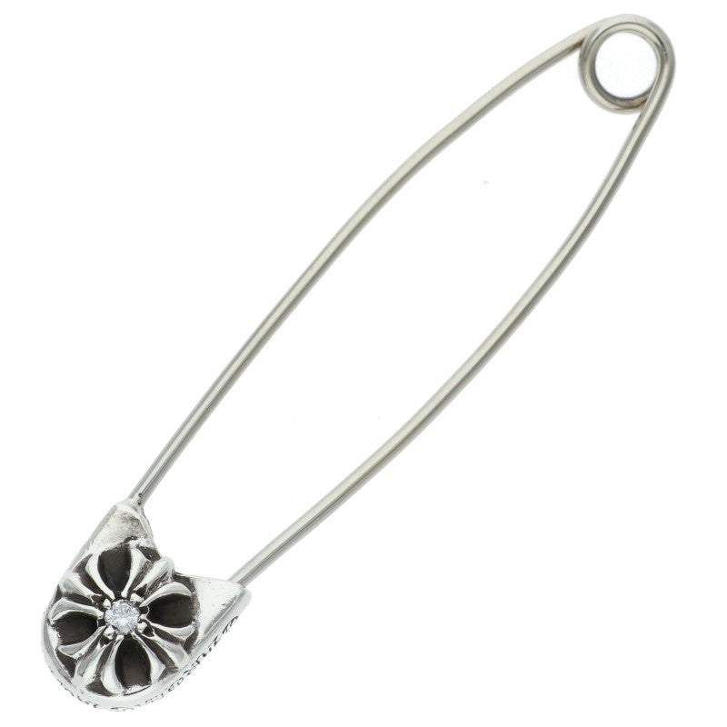 Chrome Hearts LG Safetypin 1 Diamond Silver