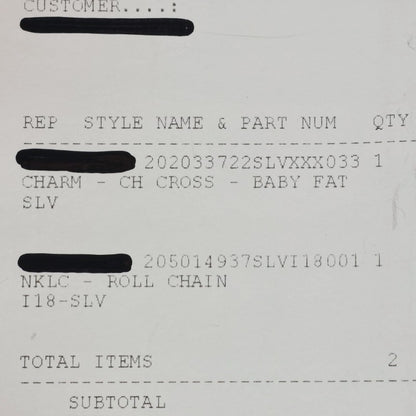 Chrome Hearts CRS BBYFAT Babyfat Cross Charm Size ONE SIZE