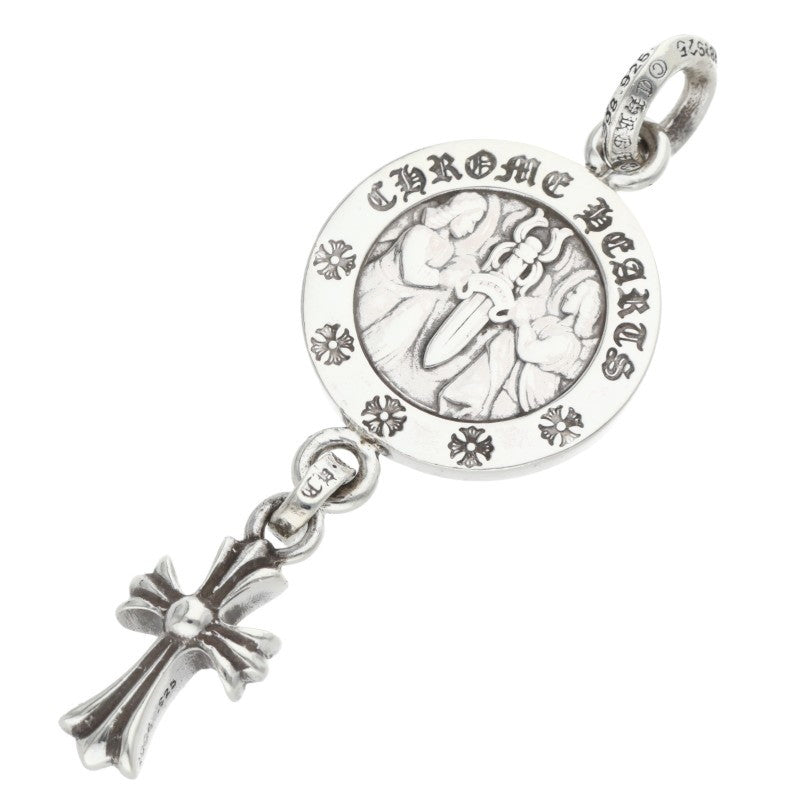 Chrome Hearts Angel Medal w/ Babyfat Cross Size ONE Silver