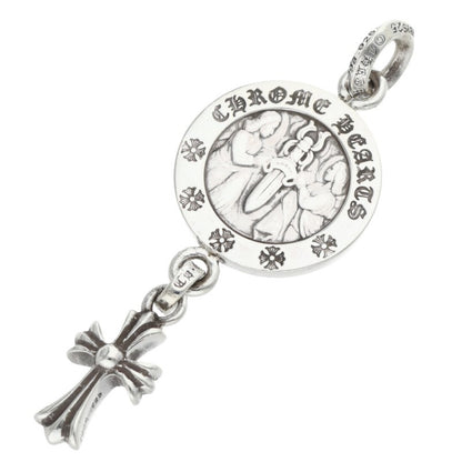 Chrome Hearts Angel Medal w/ Babyfat Cross Size ONE Silver