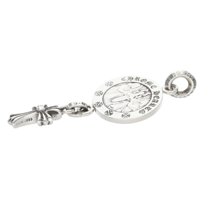 Chrome Hearts Angel Medal w/ Babyfat Cross Size ONE Silver