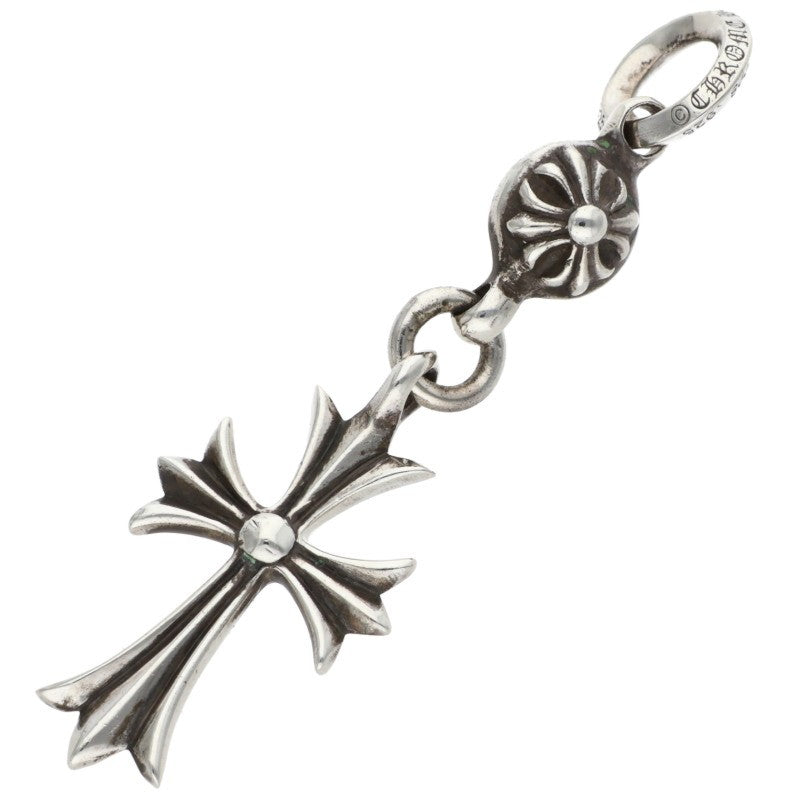 Chrome Hearts 1 Ball Tiny CH Cross Silver 925