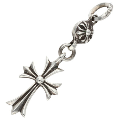 Chrome Hearts 1 Ball Tiny CH Cross Silver 925