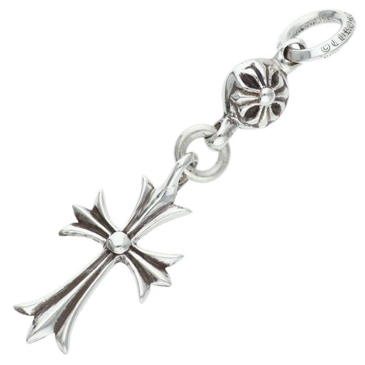 Chrome Hearts 1 Ball Tiny CH Cross Charm 925 Size ONE Silver
