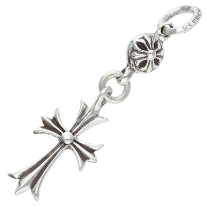 Chrome Hearts 1 Ball Tiny CH Cross Charm 925 Size ONE Silver