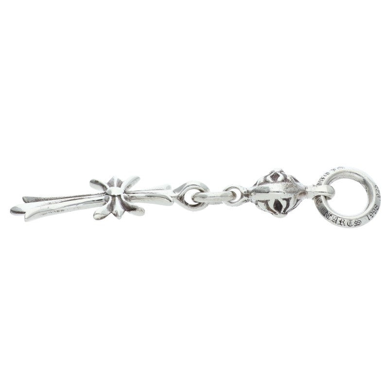 Chrome Hearts 1 Ball Tiny CH Cross Charm 925 Size ONE Silver