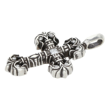 Chrome Hearts Tiny Filigree Pave Diamond 925 Size ONE SIZE