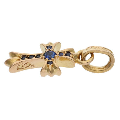 Chrome Hearts 22K Baby Fat Pave Blue Sapphire Charm Multi