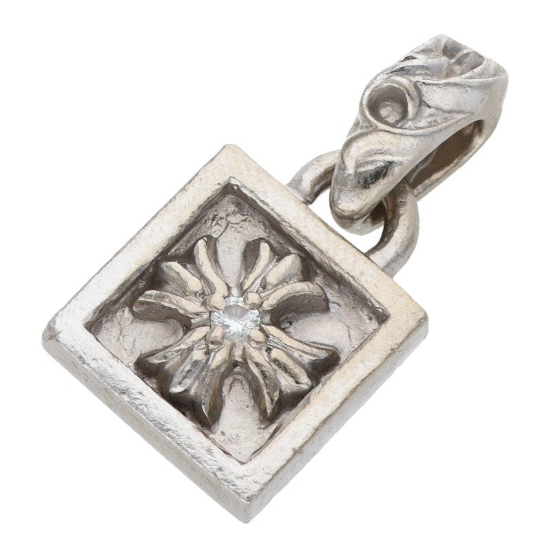 Chrome Hearts 18K Framed CH Plus 1 Diamond WG Size ONE SIZE