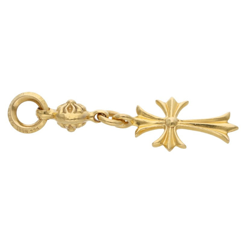 Chrome Hearts 22K 1 Ball Tiny CH Cross Charm Size ONE SIZE