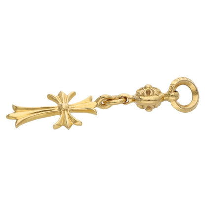 Chrome Hearts 22K 1 Ball Tiny CH Cross Charm Size ONE SIZE