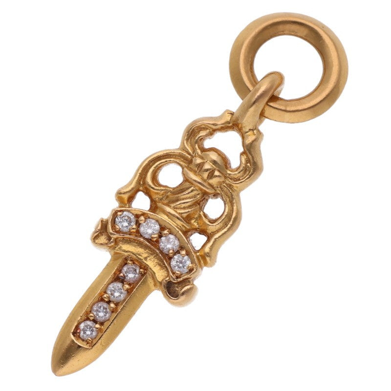 Chrome Hearts 22K #5 Dagger Pave Diamond Gold Size ONE SIZE