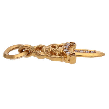 Chrome Hearts 22K #5 Dagger Pave Diamond Gold Size ONE SIZE