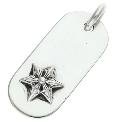 Chrome Hearts Raised Star Dog Tag Silver 925
