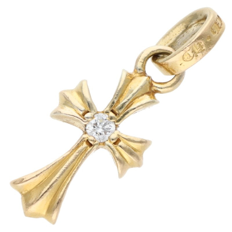 Chrome Hearts 22K Babyfat Cross Diamond Charm