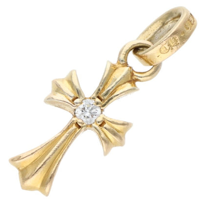 Chrome Hearts 22K Babyfat Cross Diamond Charm