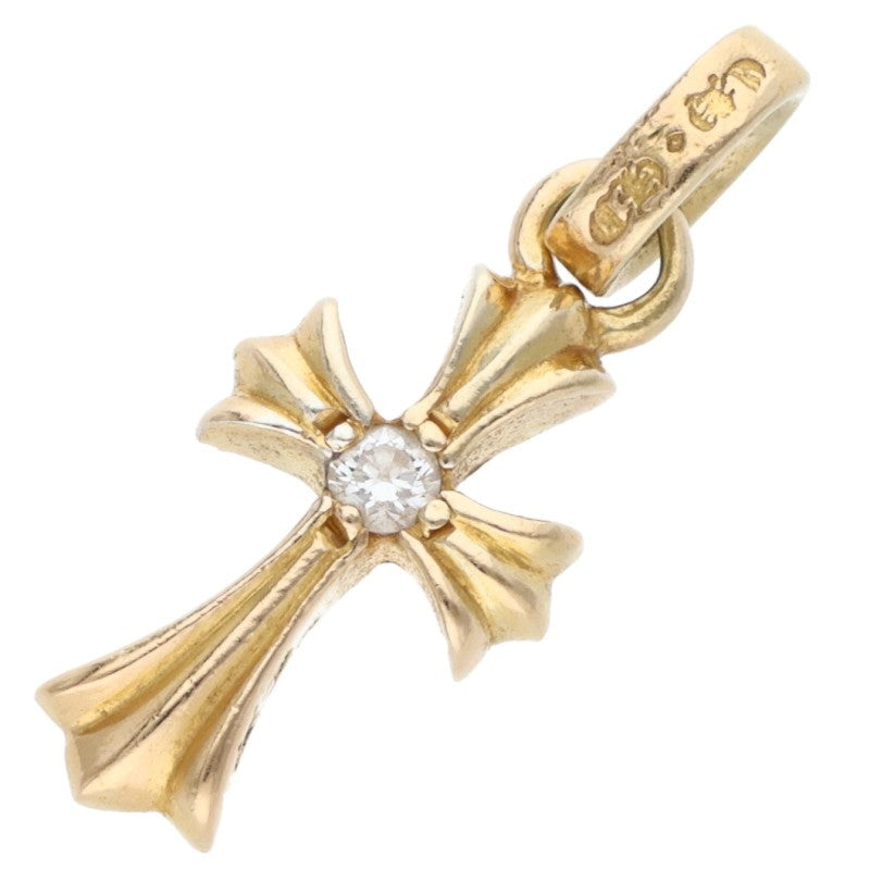 Chrome Hearts 22K Babyfat Cross Diamond Charm