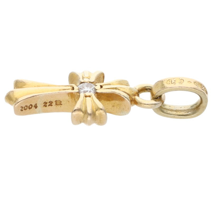 Chrome Hearts 22K Babyfat Cross Diamond Charm