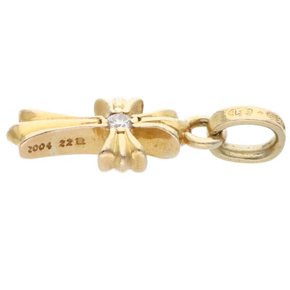Chrome Hearts 22K Babyfat Cross Diamond Charm