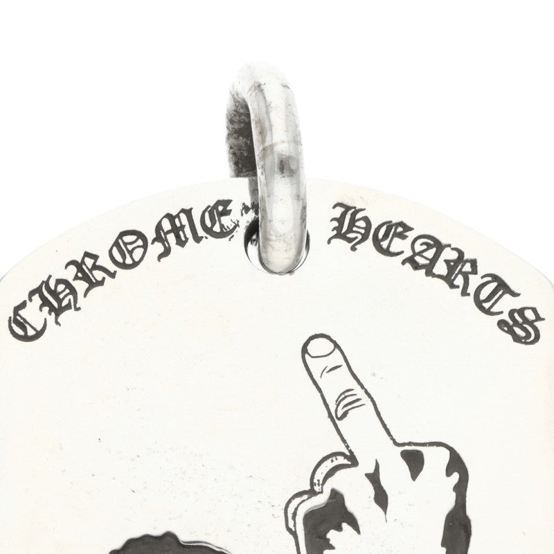 Chrome Hearts Large Dog Tag "RS FUCK YOU" Size ONE SIZE