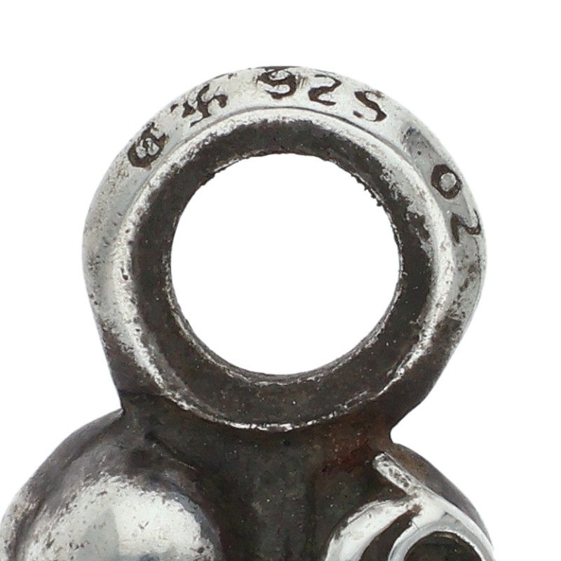 Chrome Hearts #B Stack Heart Charm Silver 925