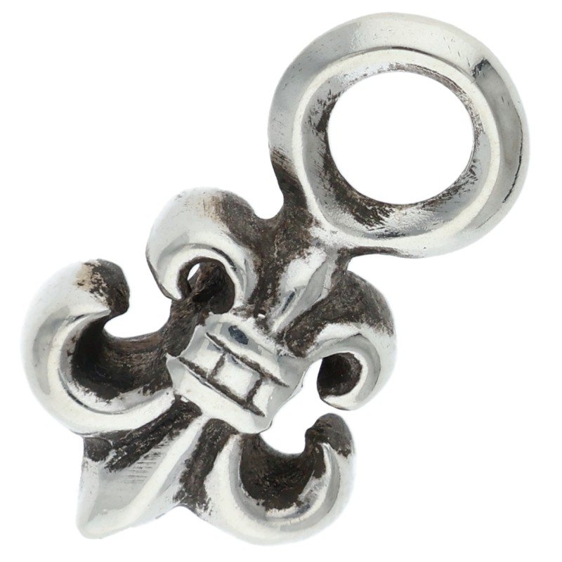 Chrome Hearts #B Stack BS Fleur Charm Silver