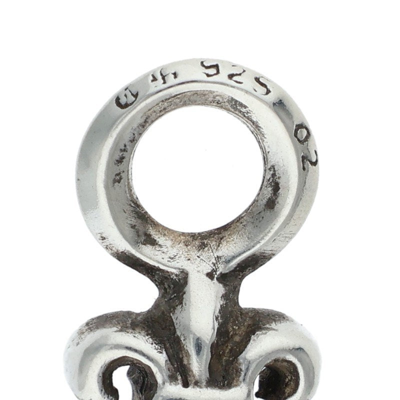 Chrome Hearts #B Stack BS Fleur Charm Silver