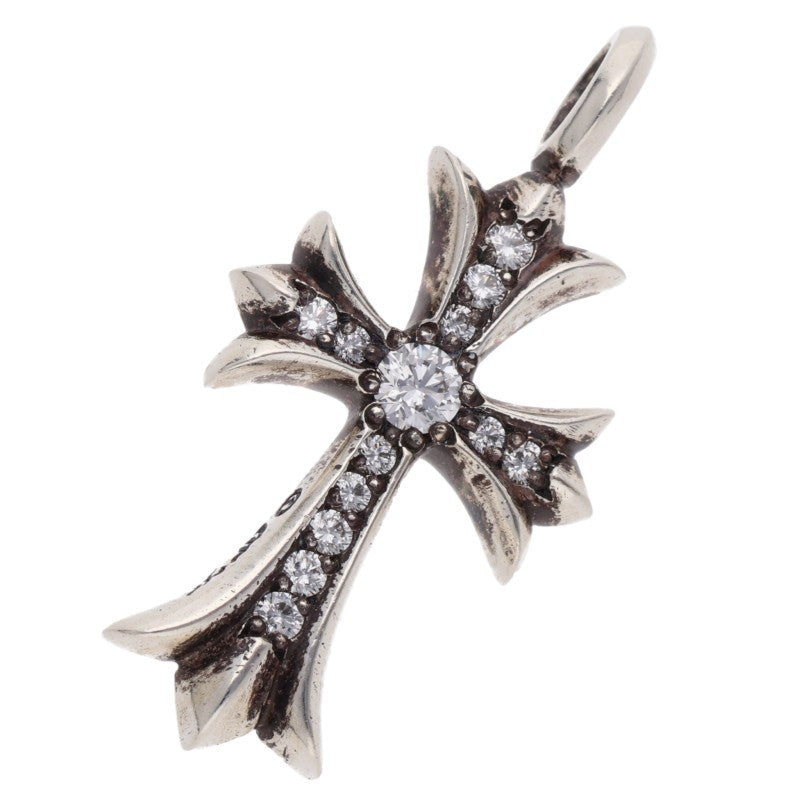 Chrome Hearts Tiny Fat Cross Pave Diamond 925 Size ONE SIZE