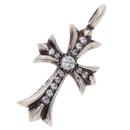 Chrome Hearts Tiny Fat Cross Pave Diamond 925 Size ONE SIZE