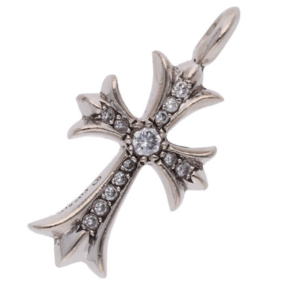Chrome Hearts 18KWG Tiny Fat Cross Pave Size ONE SIZE
