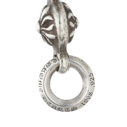 Chrome Hearts 1 Ball Tiny CH Cross Silver