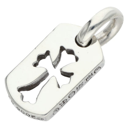Chrome Hearts Tiny Cutout Cross Dog Tag Silver Size ONE SIZE