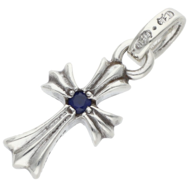 Chrome Hearts Babyfat 1 Sapphire Silver Charm