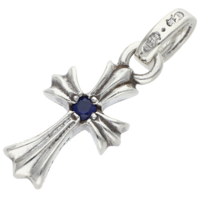 Chrome Hearts Babyfat 1 Sapphire Silver Charm