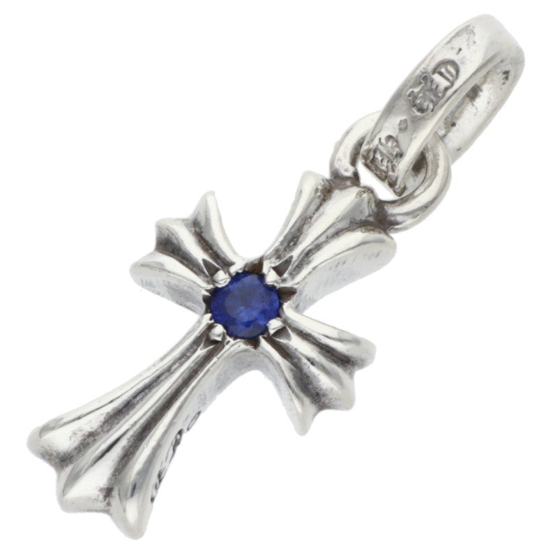 Chrome Hearts Babyfat 1 Sapphire Silver Charm