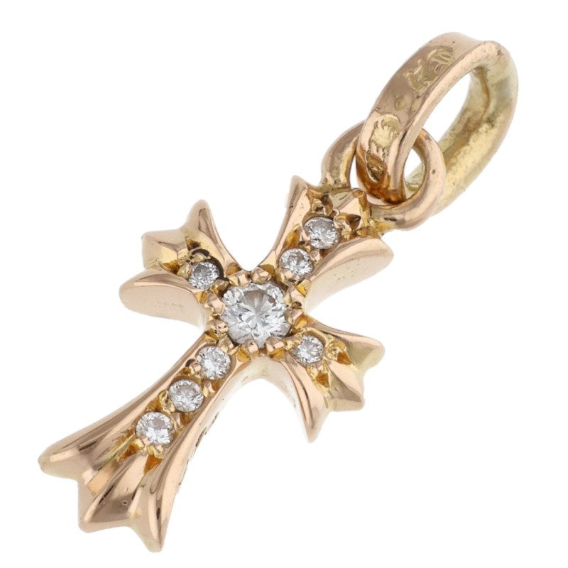 Chrome Hearts 22K Pave Diamond Baby Fat Cross Size ONE Multi