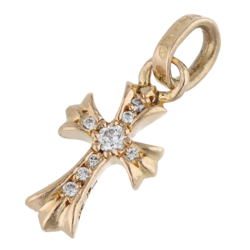 Chrome Hearts 925 Pave Diamond Baby Fat Cross Size ONE SIZE