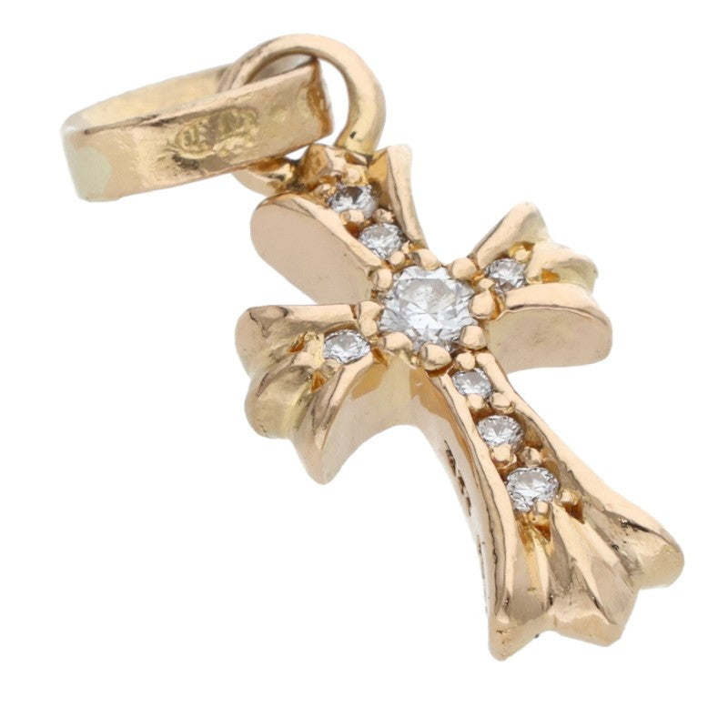 Chrome Hearts 925 Pave Diamond Baby Fat Cross Size ONE SIZE