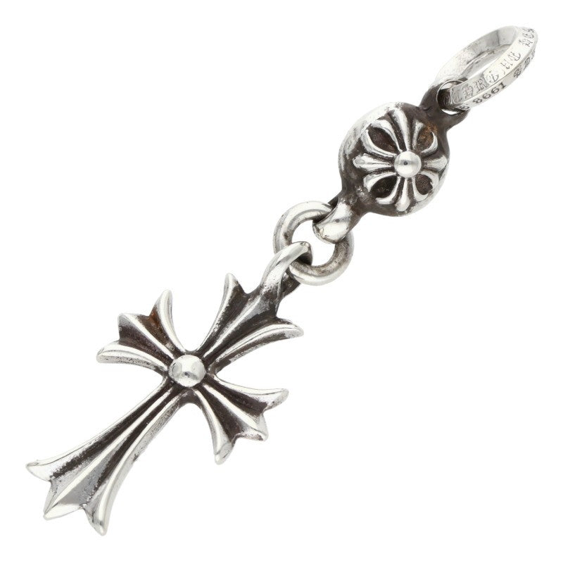 Chrome Hearts Silver 1 Ball Tiny CH Cross