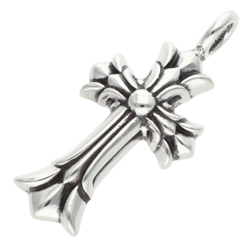 Chrome Hearts Double CH Cross Silver Charm