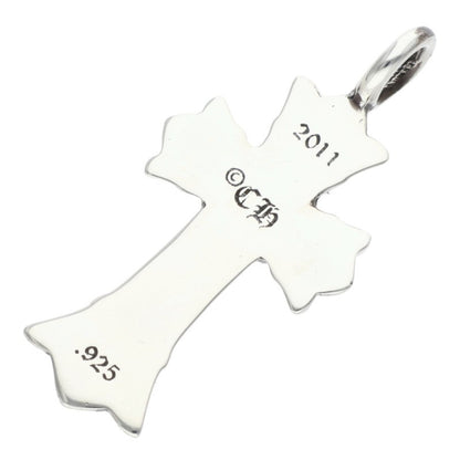 Chrome Hearts Double CH Cross Silver Charm