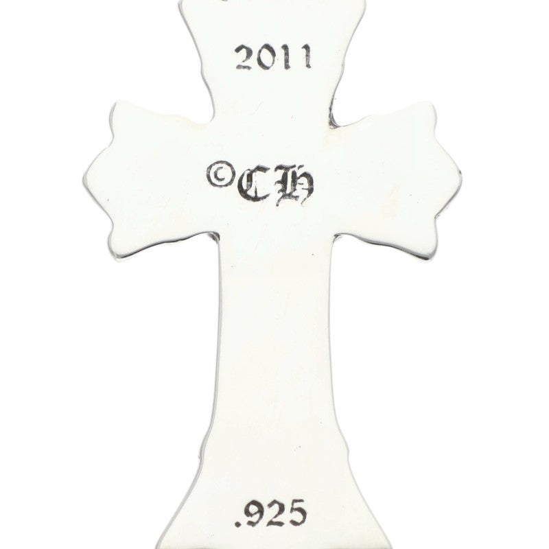 Chrome Hearts Double CH Cross Silver Charm