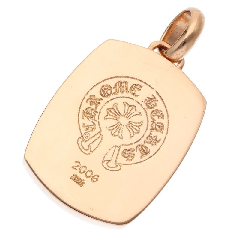Chrome Hearts 22K Keeper Pave Gold Necklace Size ONE SIZE