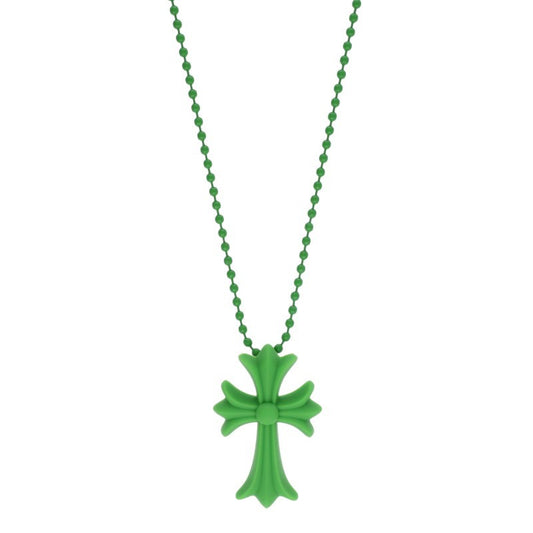 Chrome Hearts Green Rubber Small CH Cross Size ONE SIZE
