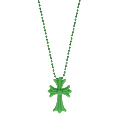 Chrome Hearts Green Rubber Small CH Cross