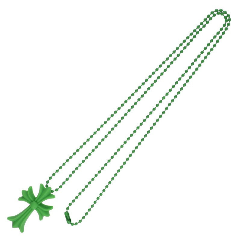 Chrome Hearts Green Rubber Small CH Cross